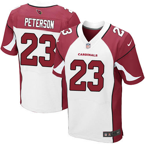 Nike Cardinals #23 Adrian Peterson White Men's Stitched NFL Vapor Untouchable Elite Jersey - Click Image to Close